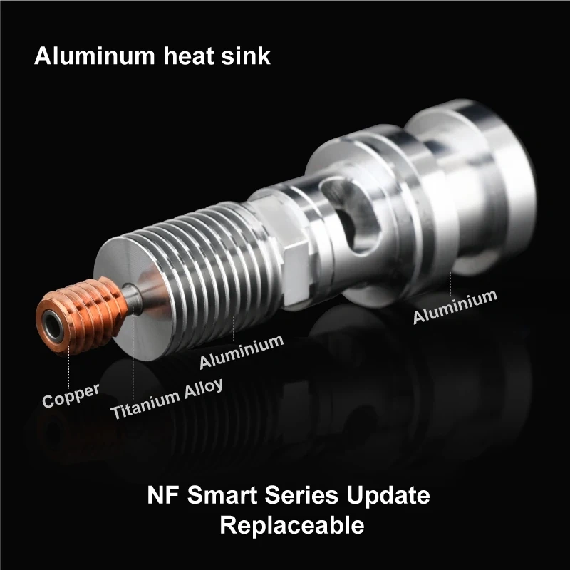 Mellow Upgrade All Metal NF Smart-V6 V2.0 Hotend Titanium Heat Break Kit For V6 Hotend Prusa MK3 DDG Extruder 3D Printer
