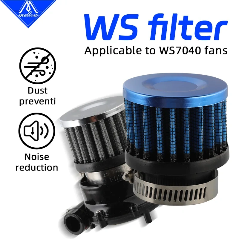 Mellow WS Filter For 3D Printer Part Brushless Centrifugal Air Blower DC WS7040 7040 Blower Reduce Noise And Extend Service Life