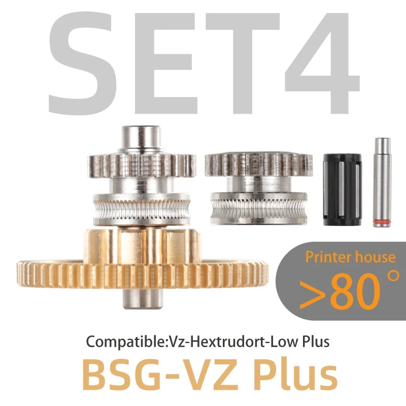 Mellow Hardened Steel Straight Gear Kit For Vz-Hextrudort-Low /Plus/CNC Sherpa Micro Extruder DIY 3D Printer Parts VzBoT Voron