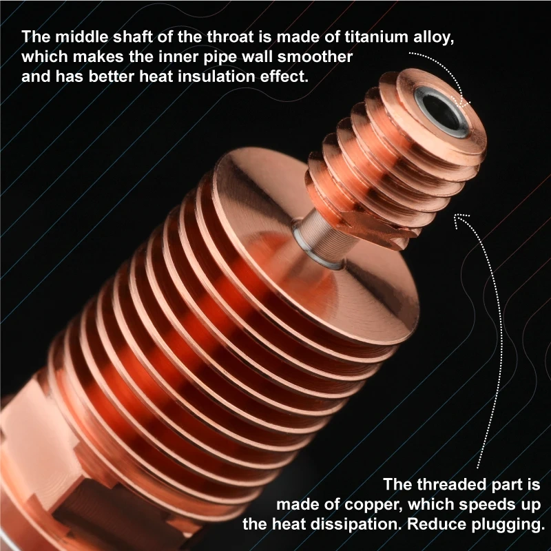 Mellow Lightweight Design All Metal NF-Smart-Dg V2.0 Upgrade Dragon Hotend 1.75mm Extruder Kit For Voron VzBoT 3D Printer Parts