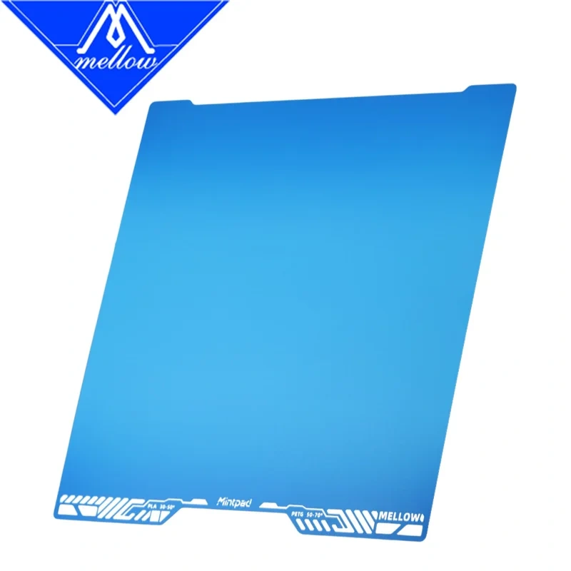 Mellow MintPad Cool Plate Build Surface for Bambu Lab H2D H2S 3D Printer Low Temp Adhesion Dual-Sided Flexible Bed