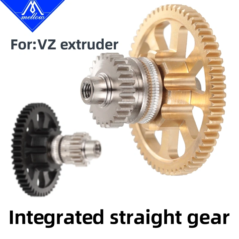 Mellow Hardened Steel Straight Gear Kit For Vz-Hextrudort-Low /Plus/CNC Sherpa Micro Extruder DIY 3D Printer Parts VzBoT Voron