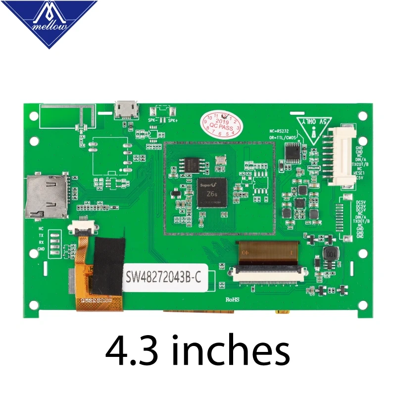 Mellow FLY 4.3/7.0 V1 Touch Screen Replace Pandue Touch Screen For Duet 2 Wifi V1.04,SKR 1.3 1.4,MKS Marlin&Duet Control Board