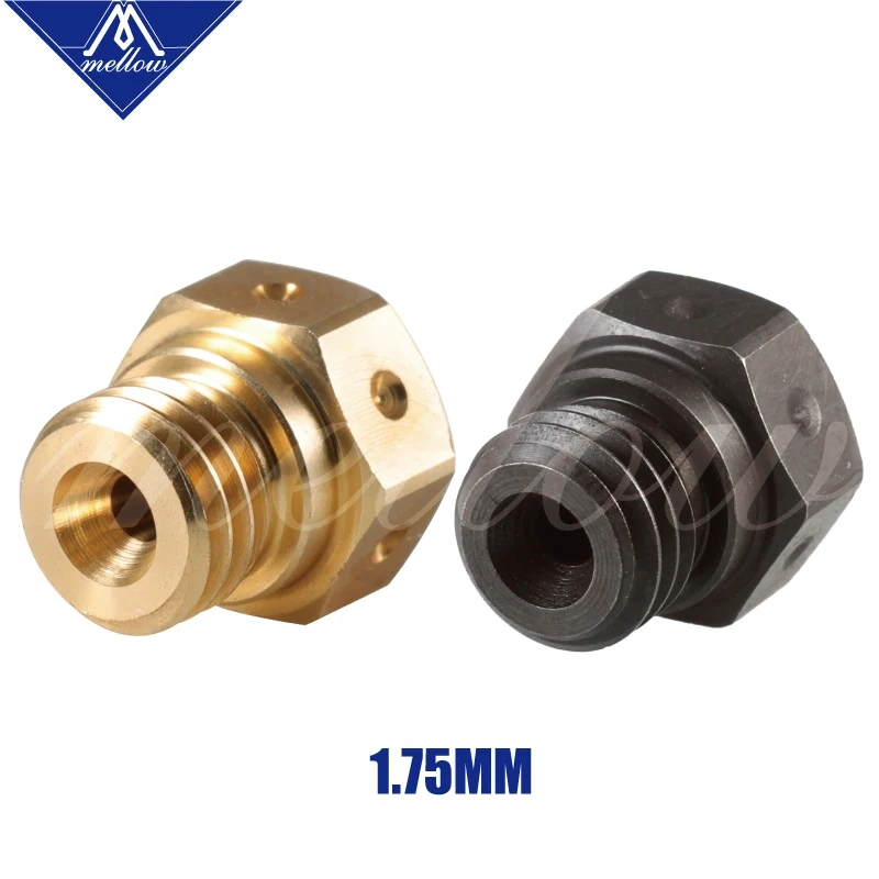 1pcs Mellow High Quality Micro Swiss Mk10 Brass/hardened Steel M7 Nozzle For 3d Printer Flashforge/ctc/wanhao Swiss Hotend Kit