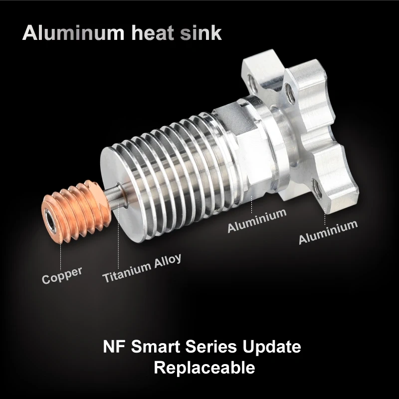 Mellow Lightweight Design All Metal NF-Smart-Dg V2.0 Upgrade Dragon Hotend 1.75mm Extruder Kit For Voron VzBoT 3D Printer Parts