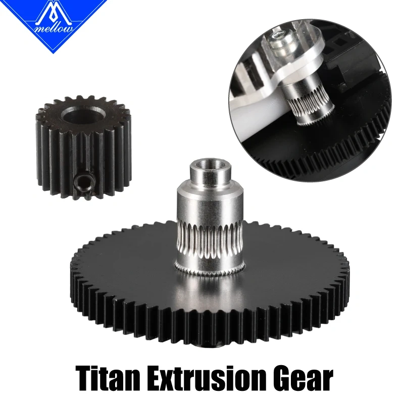Mellow 3d Printer Parts Reprap Titan Extruder Spare Parts Gear Hobb & Stepper Motor Reprap Kossel mk8 i3