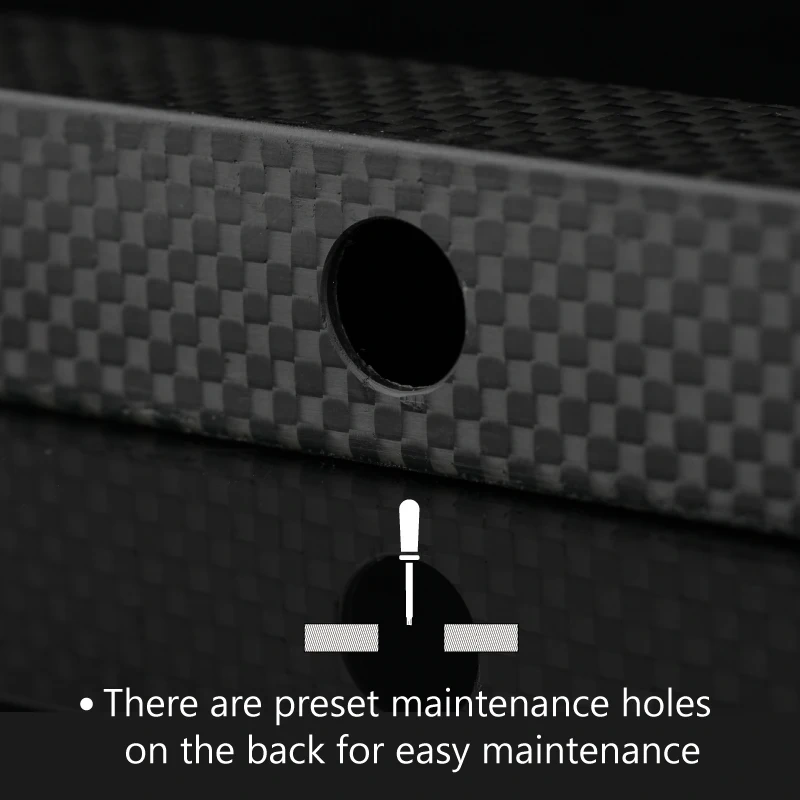 Mellow 1Pcs CNC BLV-CF-Tube Drilling Carbon Fiber Roll Wrapped Twill Square Tube For BLV MGN Cube 3D Printer