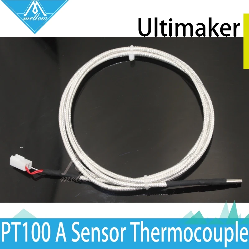 3D Printer Parts Reprap Ultimaker 2 UM2 PT100 A Hotend Thermocouple sensor 2 cores M3*15*1300mm,German chip for olsson block kit