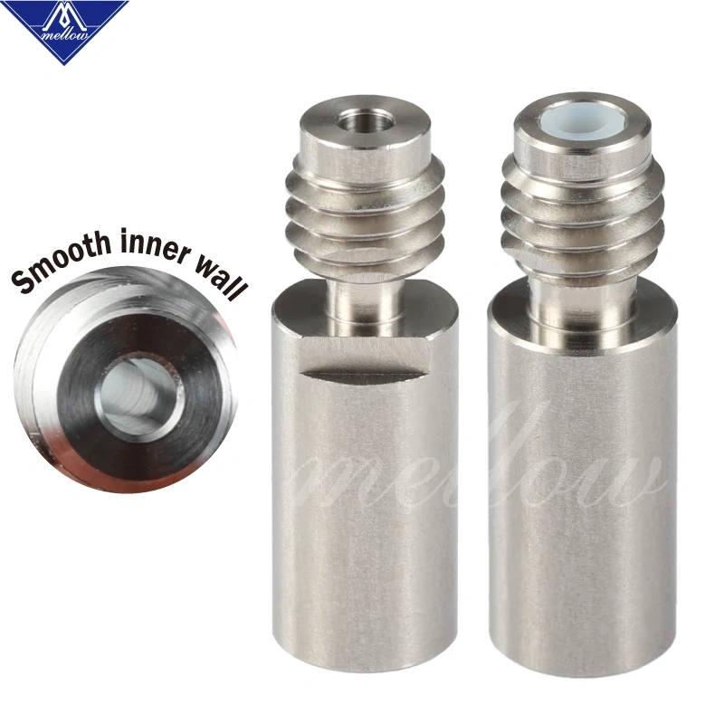 Mellow Upgraded All Metal/Teflonto NF V6 Kraken Heat Break Cyclops And Chimera Hotend 2 In 1 Out Nozzle Throat For Dual Extruder