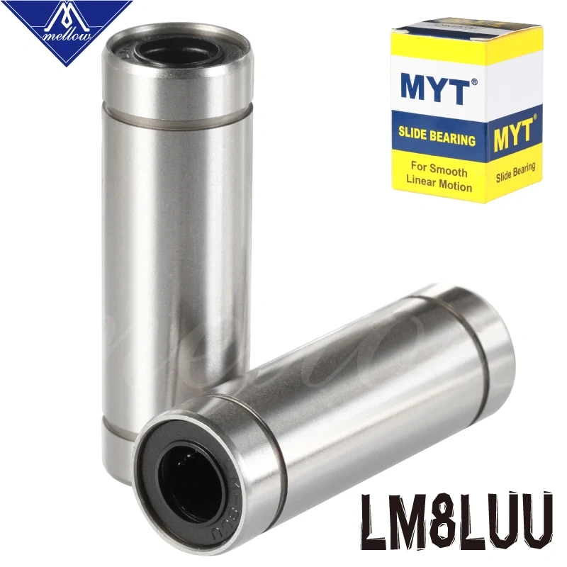 High precision MYT BEARING LM8LUU LML8UU 8x15x45mm 8mm Long linear Ball Bearing Bush Bushing Ultimaker 2 3D printer Cnc Parts
