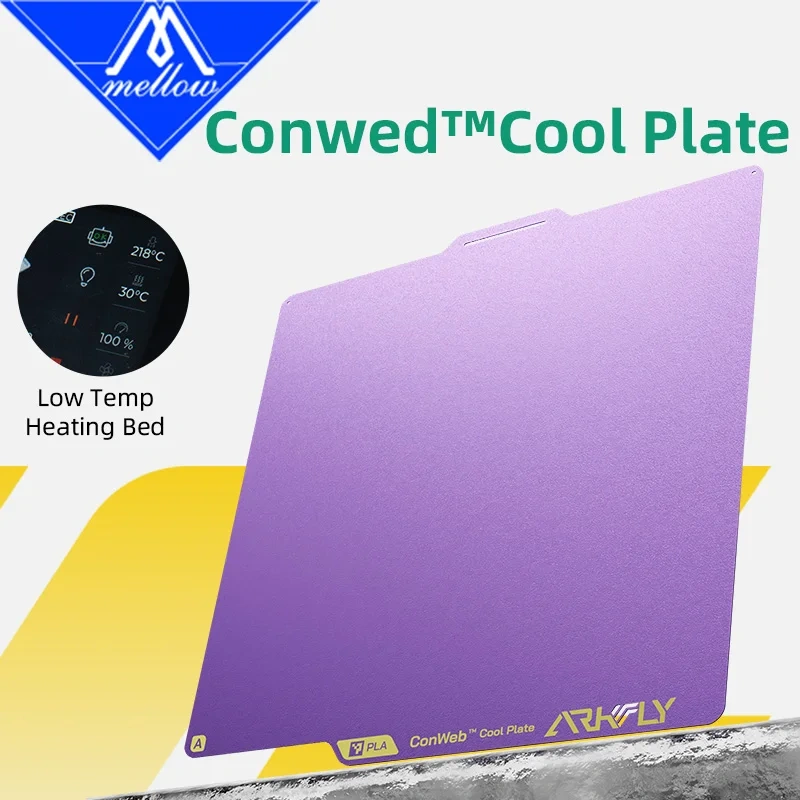 Mellow Pheatus 256*256 mm Conweb™ Cool Plate Mastery in Filaments For Bambulab X1/P1/A1 3D Printer Parts