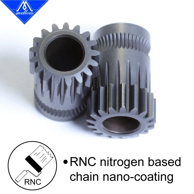 Mellow DIY RNC Nitrogen-Based Chain Super Wear-Resistant Extrusion Wheel DDG Direct Drive Basic Kit For DDG Sherpa Mini Extruder