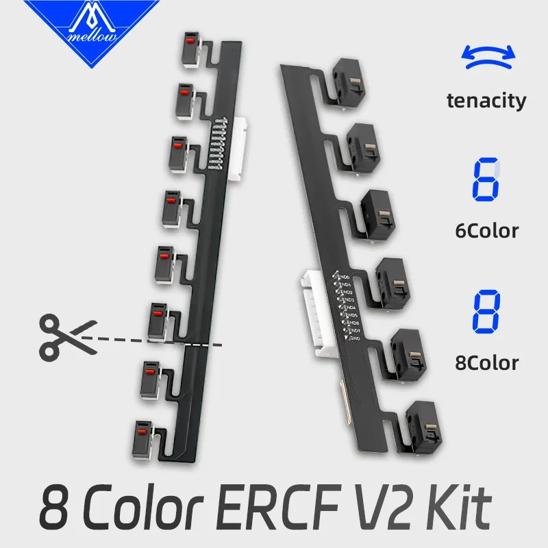 Mellow Fly ERCF V2 PCB Limit Switch Endstop & PCB RGB LED 6/8 color Rabbit 2.0 Enraged Rabbit Neopixels Switch For 3D Printer
