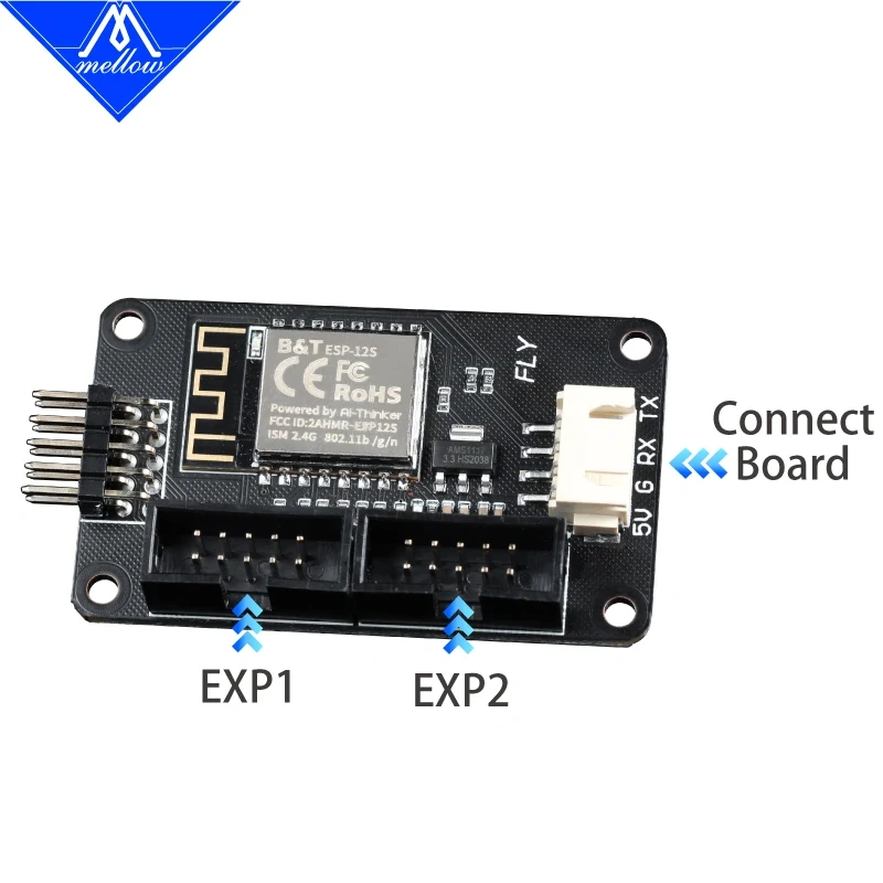 2021 Mellow FLY-F407ZG + Wifi 9 Motor Drives Reprap 32-Bit For TMC2225 TMC2209 Motherboard With 6 Extruder 3D Printer  Voron
