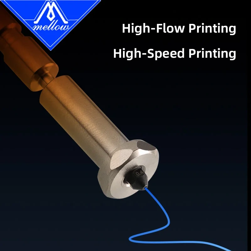 Mellow Bi-metal Nozzle Upgrade Kit for Anycubic Kobra 3 Max Hotend High Flow Copper + Hardened Steel Nozzle Heater Accessories