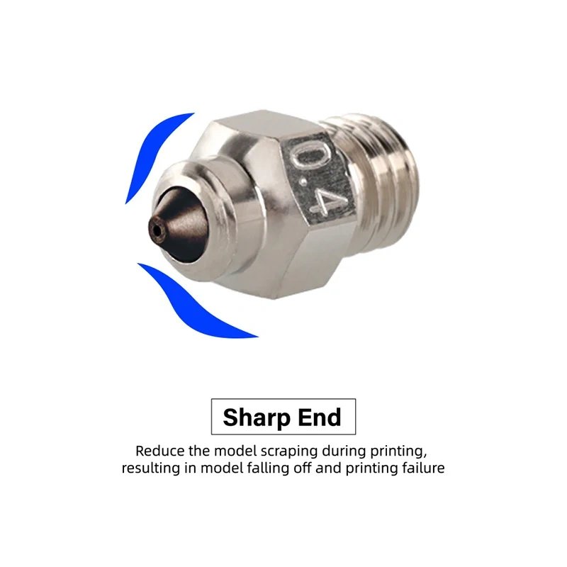 Mellow DLC MK8 nozzle High Temperature Wear 3D Printer nozzle  Hardened Steel & Copper for cr10 hotend