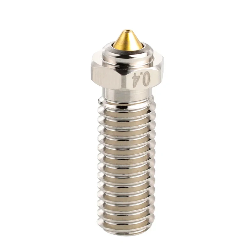 Newest Mellow Gold DLC Hardened Steel & Copper Wear Resistant Bimetal GHC V6 Nozzle For V6 / Volcano Hotend DIY 3D Printer