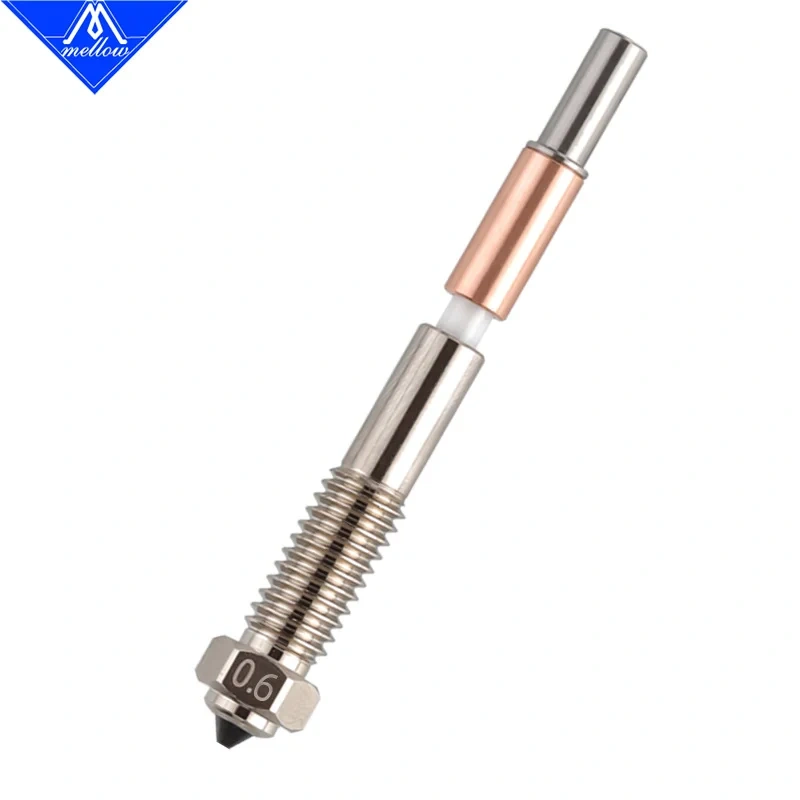 Mellow 3D Printer QIDI Plus4 Bimetal Nozzle With Ceramic Insulation – Integrated Design For Quick Removal & Easy Replacement