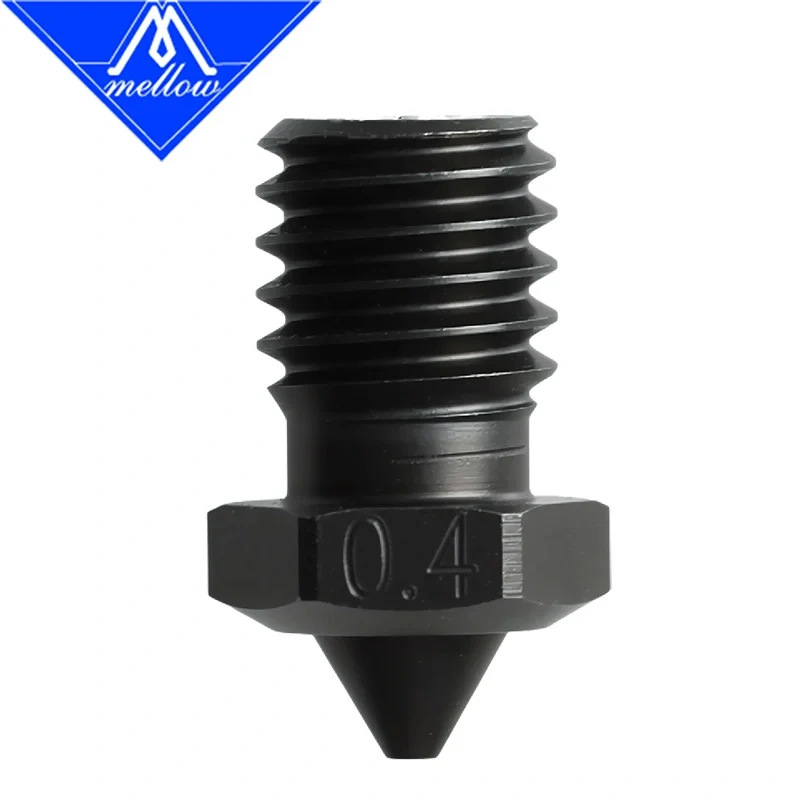 Mellow 1PCS Top Quality Sharp A2 Hardened Steel 2.85MM NF V6 Nozzles For Printing PEI PEEK Carbon Fiber Filament For E3D HOTEND