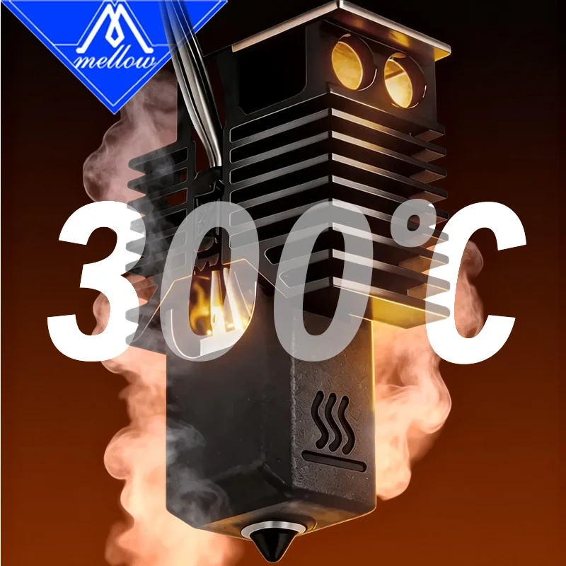 Mellow For Snapmaker U1 Hotend Silicone Socks Kit Anti-Leakage Heat Protective Sleeve & Top Nozzle Seal For Stable Extrusion