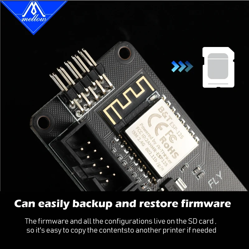 2021 Mellow FLY-F407ZG + Wifi 9 Motor Drives Reprap 32-Bit For TMC2225 TMC2209 Motherboard With 6 Extruder 3D Printer  Voron