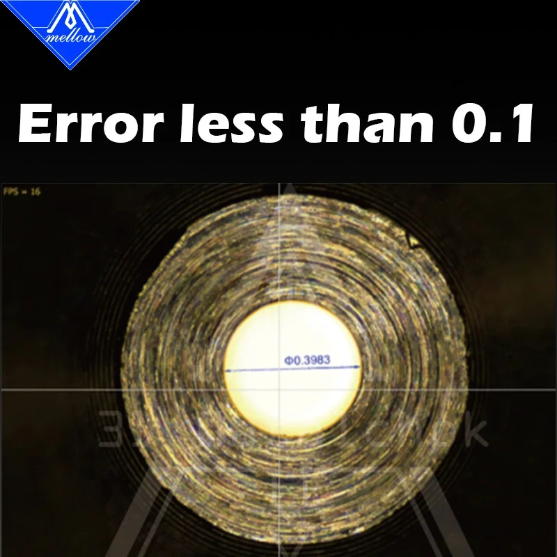 Newest Mellow Gold DLC Hardened Steel & Copper Wear Resistant Bimetal GHC V6 Nozzle For V6 / Volcano Hotend DIY 3D Printer