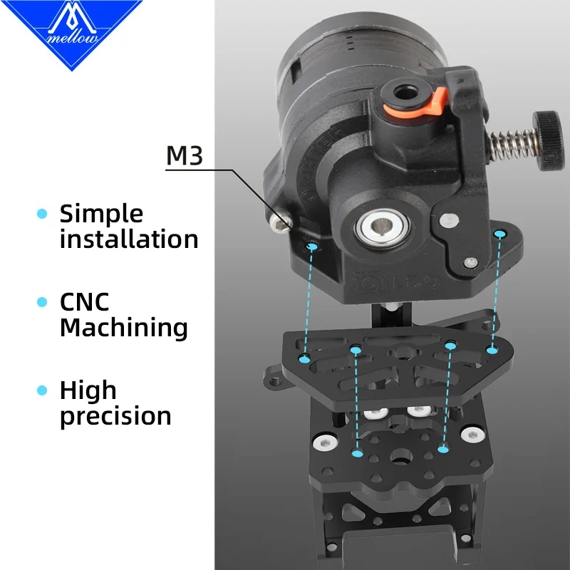 Mellow CNC Orbiter V2 -V2.5 Extruder Bracket For Vzbot / Hevort / Ritrig / ZeroG Printhead DIY 3D Printer Accessories