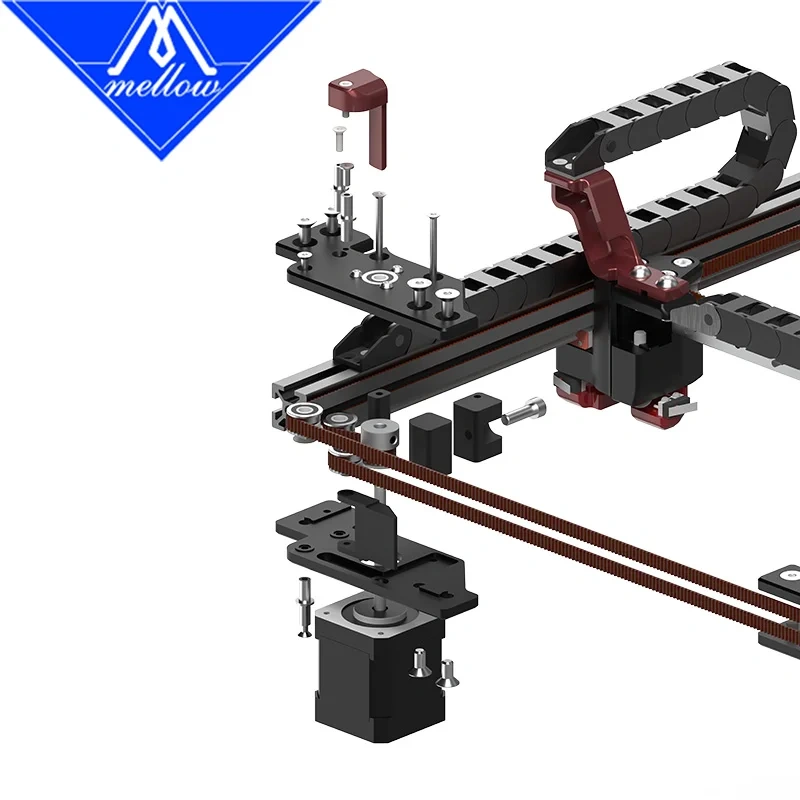 Mellow CNC VCProjects LDO_AWD Upgrade Kit AWD Mount For DIY Voron Trident 3D Printer Long Shaft Motor Motor