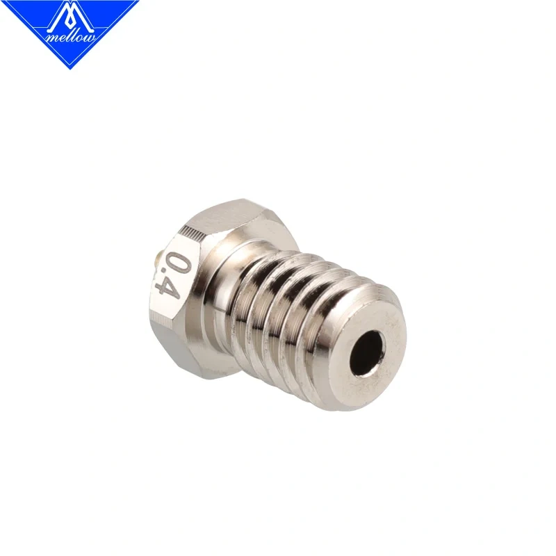 Newest Mellow Gold DLC Hardened Steel & Copper Wear Resistant Bimetal GHC V6 Nozzle For V6 / Volcano Hotend DIY 3D Printer