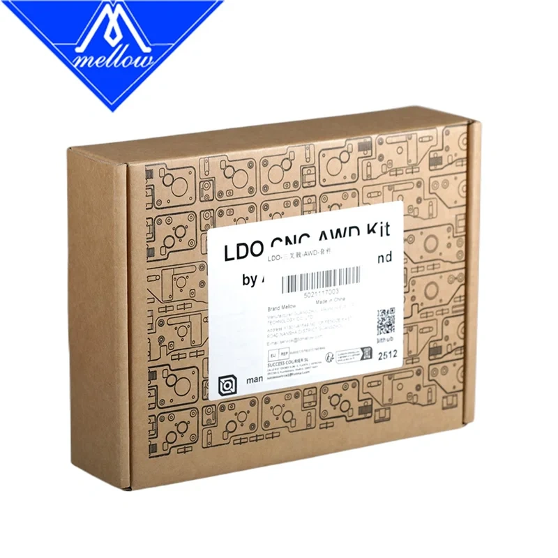 Mellow CNC VCProjects LDO_AWD Upgrade Kit AWD Mount For DIY Voron Trident 3D Printer Long Shaft Motor Motor