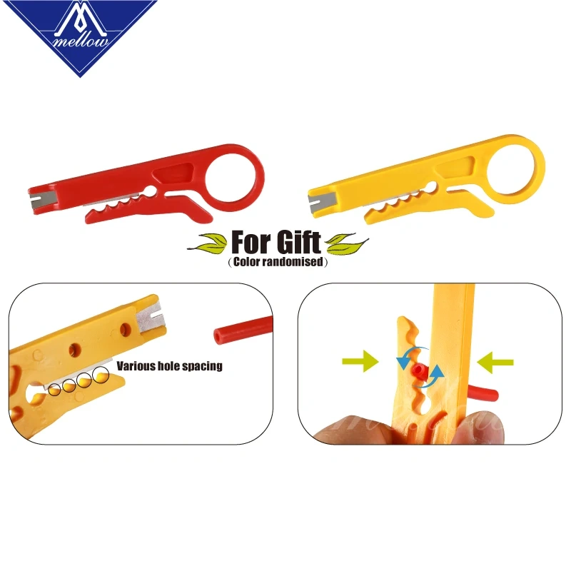 Mellow PTFE Tube Teflonto For 1.75mm/3.0mm TL-Feeder Ender 3 Prusa I3 Voron Vzbot Bowden Hotend Extruder 3D Printer Parts