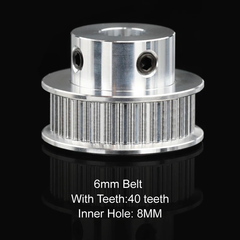 Mellow M10 40 Tooth 2GT Timing Pulley Bore 8mm & M10 Thread For 3D Printer Width 6mm GT2 Gates Timing Belt Sfu1204 Ball Screw