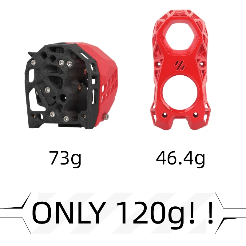 Mellow Hollow Voron 2.4 / Trident Cw2 Extruder Bracket Printed With ABS Carbon Fiber And Quenched To Withstand High Temperatures