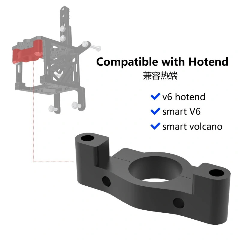 Mellow CNC Aluminium RatRig and Hevort Printhead Bracket mgn9 For Goliath Crazy Dragon Hotend VZ Extruder Sherpa Mini 3D Printer