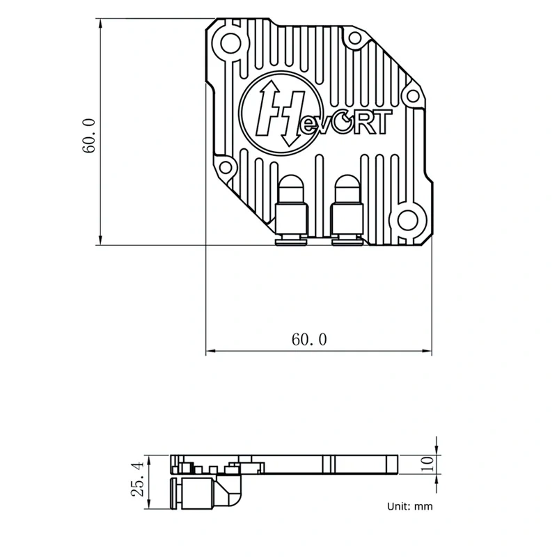 Mellow High Speed Printing For 57MM Motors Hevort Water Cooling Plate For Nema23 In Hevort 3D Printers