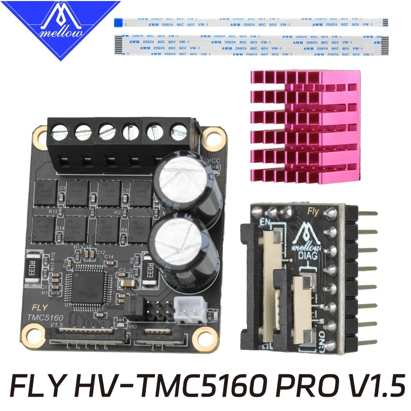 Mellow Fly 24V/48V HV TMC5160 Pro V1.5 Stepper Motor Driver StepStick SPI Silent For Marlin / Klipper / RRF 3D Printer Parts