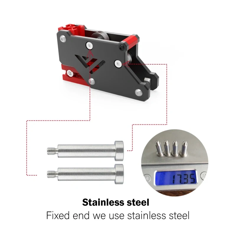 Mellow CNC VzBoT 330 AWD 3D Printer Aluminum AWD Motor Mount And Y-axis Gantry Screws Pack Includes Titanium Bolts