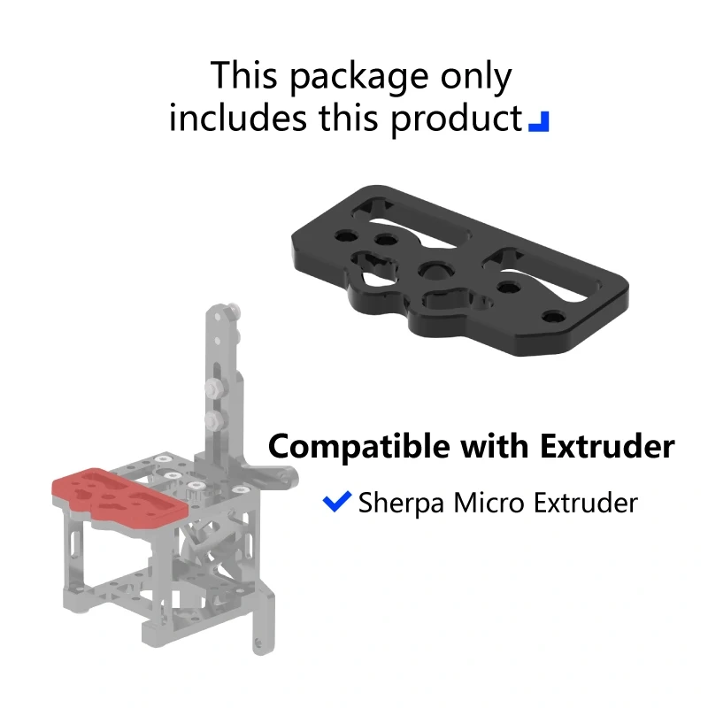 Mellow CNC Aluminium RatRig and Hevort Printhead Bracket mgn9 For Goliath Crazy Dragon Hotend VZ Extruder Sherpa Mini 3D Printer
