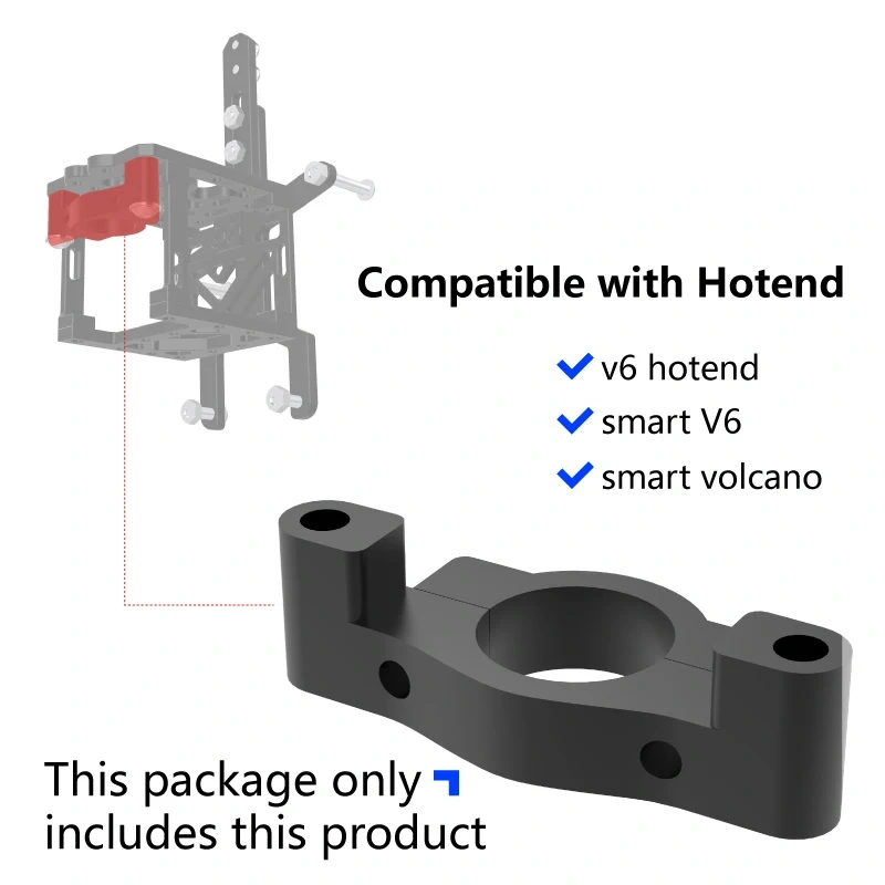 Mellow CNC Aluminium RatRig and Hevort Printhead Bracket mgn9 For Goliath Crazy Dragon Hotend VZ Extruder Sherpa Mini 3D Printer