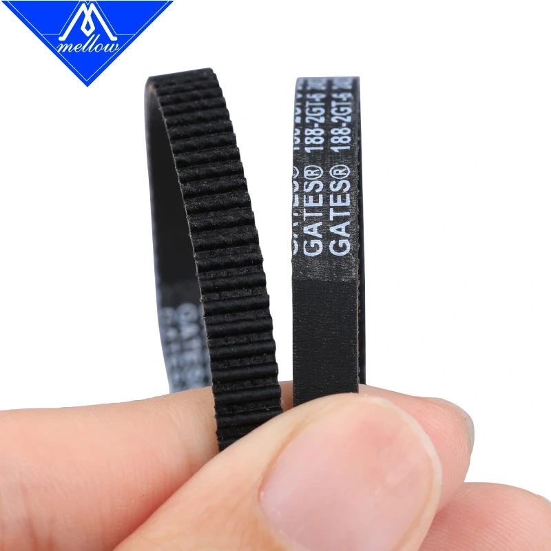 Mellow High Temperature Resistance Voron 2.4 3D Printer GT2 Width 6mm Timing Belt Loop EPDM GATES-188-2GT Gear Synchronous Belt