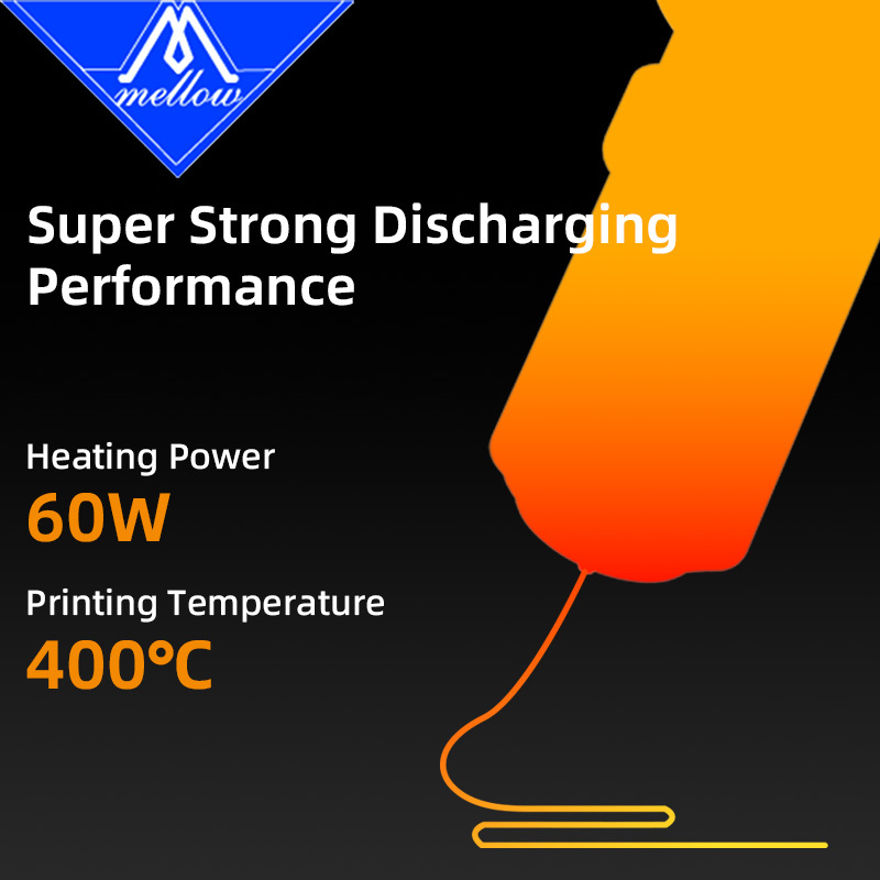 Mellow HeatCore 4 UHF ALPS Lite Hotend Smart Leveling Nozzle Probe For Voron Blv Vzbot Hevort DIY 3D Printer High Flow And High Speed