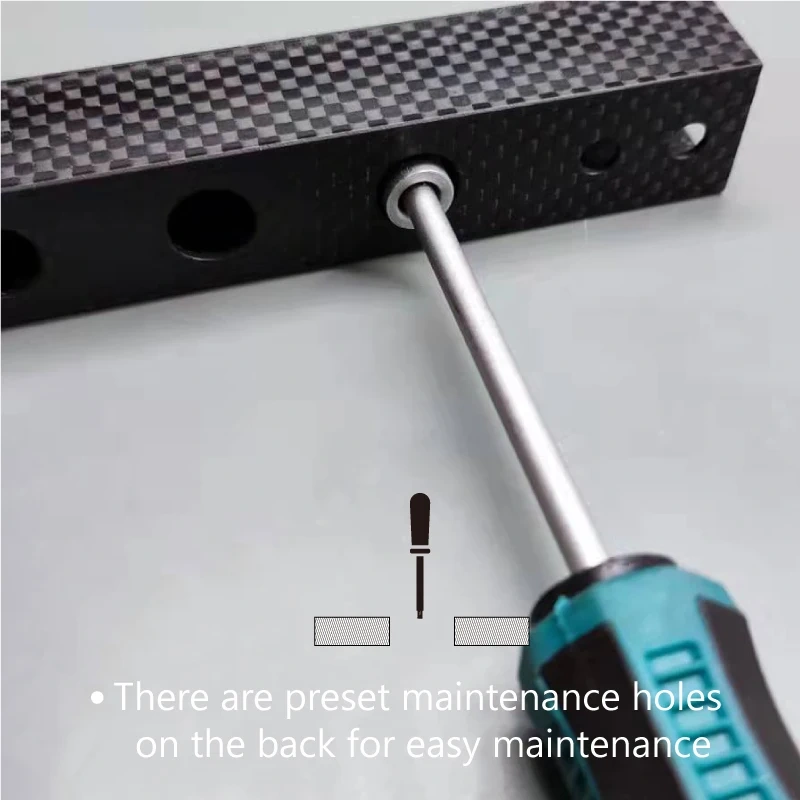 Mellow Carbon Fiber Roll-Wrapped Twill Square TubeFor Lightweight Voron V0.1/V0.2 3D Printer - 1Pcs Voron0-CF-Tube Drilling