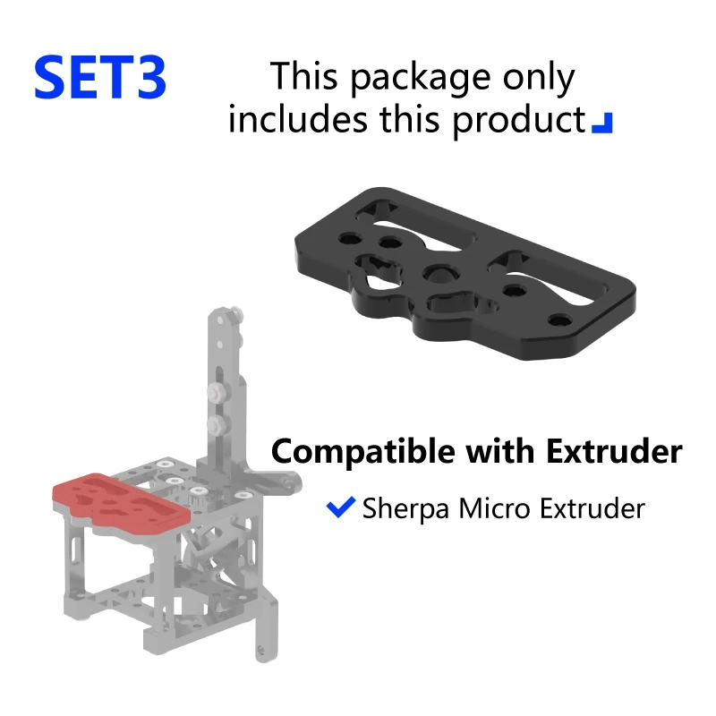 Mellow Alll Metal CNC ZeroG Printhead Bracket For Goliath Crazy Dragon Hotend Sherpa Extruder Mini Mercury Ender 5 S1 3D Printer