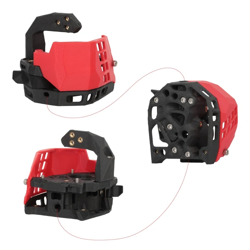 Mellow Hollow Voron 2.4 / Trident Cw2 Extruder Bracket Printed With ABS Carbon Fiber And Quenched To Withstand High Temperatures