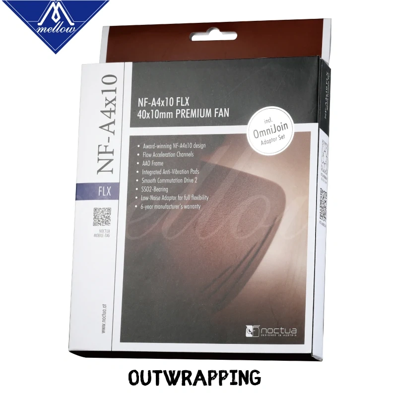 3D printer Fan Noctua NF-A4x10 FLX 5V/12V Premium Quiet Cooling fan 4010(40*40*10mm)for ENDER 3 heatsink cooler cooling 3pin