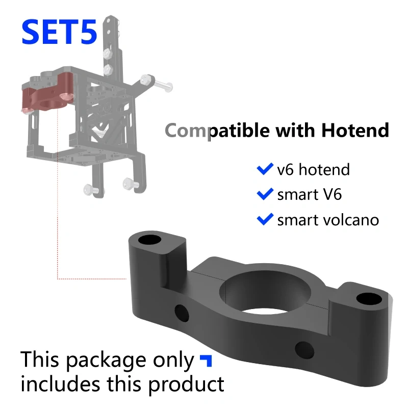 Mellow Alll Metal CNC ZeroG Printhead Bracket For Goliath Crazy Dragon Hotend Sherpa Extruder Mini Mercury Ender 5 S1 3D Printer