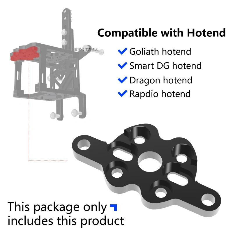 Mellow CNC Aluminium RatRig and Hevort Printhead Bracket mgn9 For Goliath Crazy Dragon Hotend VZ Extruder Sherpa Mini 3D Printer