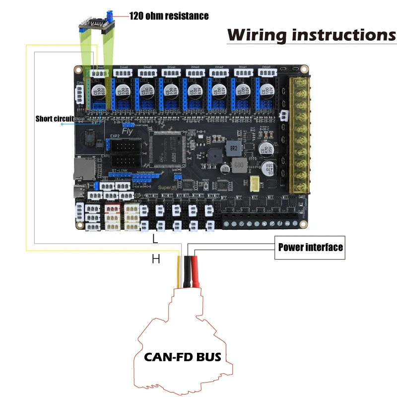 Mellow EFD/DFD V1.0 Board Spi To Can-FD For Reprap Firmware 1XD 1HCL HeadTool Canbus Super8 PRO Duet3 CDY E3 For 3D Printer