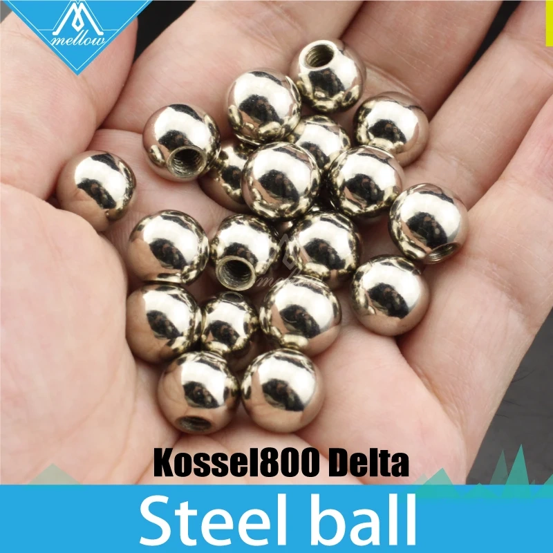 20pcs 10mm Stainless Steel Ball with M4 Threaded hole for kossel800 delta ,customization service 3d printer Accessories