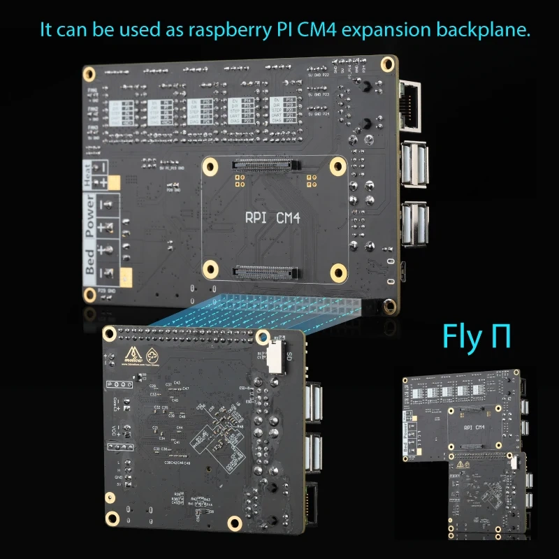 Mellow FLY-Puppet Board Rp2040 5 Axis With Klipper Firmware For CM4 / FLY-Π / Raspberry Pi 3D Printer Parts